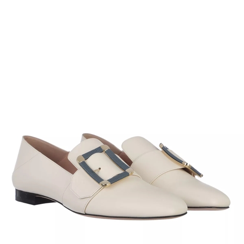 Bally Janelle Torchon Loafers Bone Mocassin