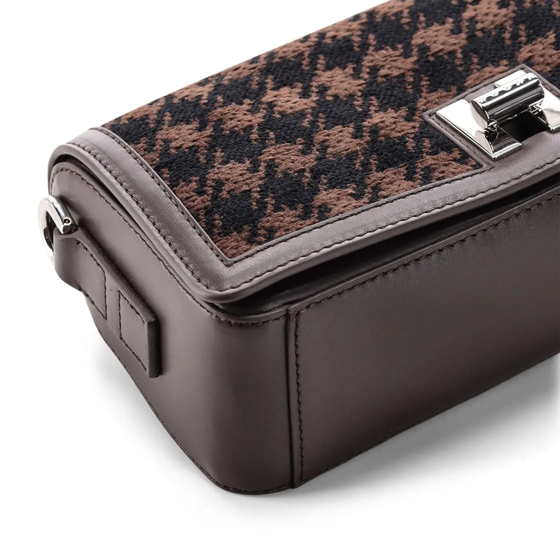 Hogan Sac Tasche aus Woll-Leder-Mix braun(Image 4)