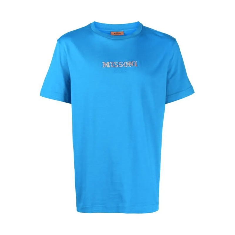 Missoni T-Shirt Blue Cotton T-Shirt Blue