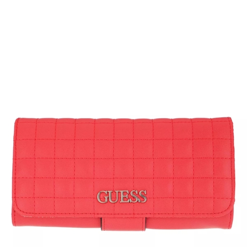 Guess Matrix File Wallet Red Continental Portemonnee
