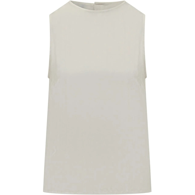 Etro Top Top Senza Maniche in Jacquard weiß