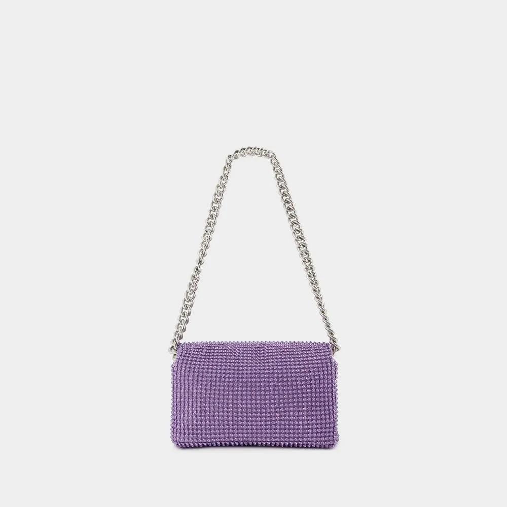 Marc Jacobs Crossbody bags The Rhinestone J Marc Logo Mini Shoulder Bag in paars