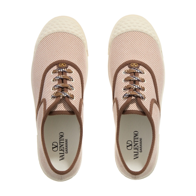 Valentino Garavani Low-Top-Sneaker Sneaker Canvas Tobacco(Image 6)