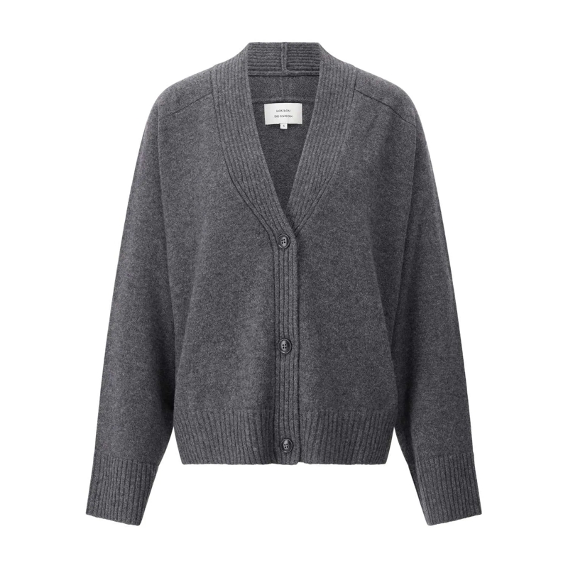 LouLou Cardigan Strickjacke Kaia aus Kaschmir Anthrazit