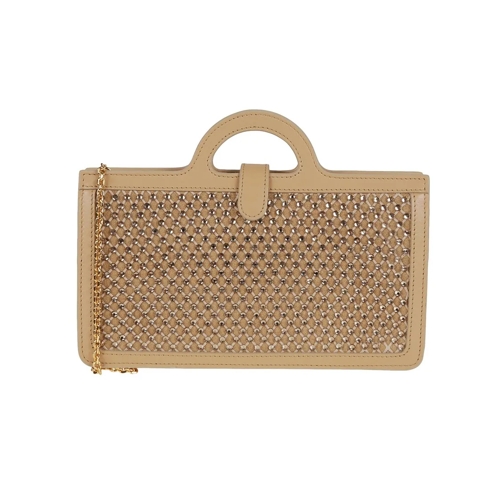 Marni Porte-monnaie Calfskin Long Wallet With Rhinestone Mesh Brown (Image 2)