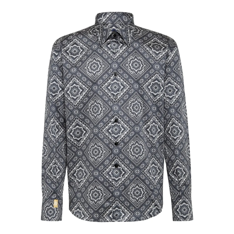BILLIONAIRE Hemd Hemd Paisley schwarz