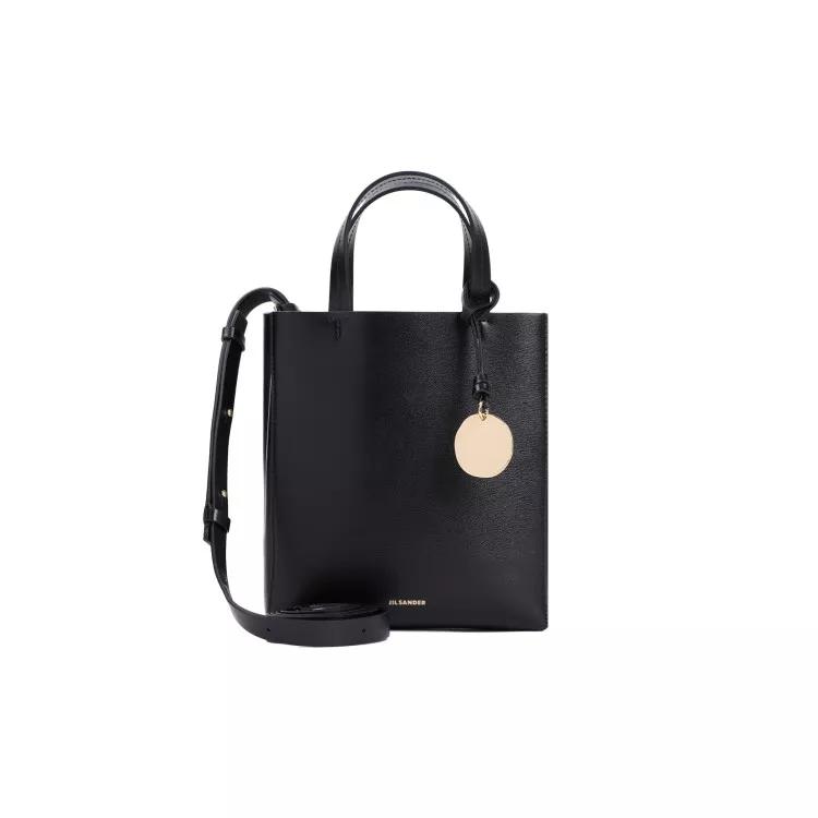 Jil Sander Totes - Black Calf Leather Bond Mini Tote Bag - Gr. unisize - in Schwarz - für Damen