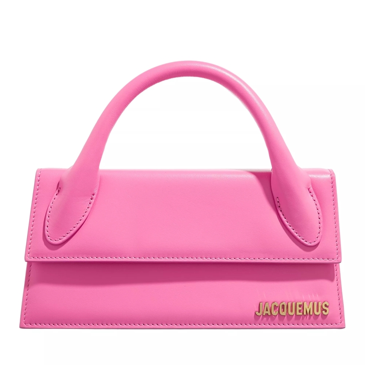 Jacquemus Neon Pink Le Chiquito Leather Top-Handle Bag