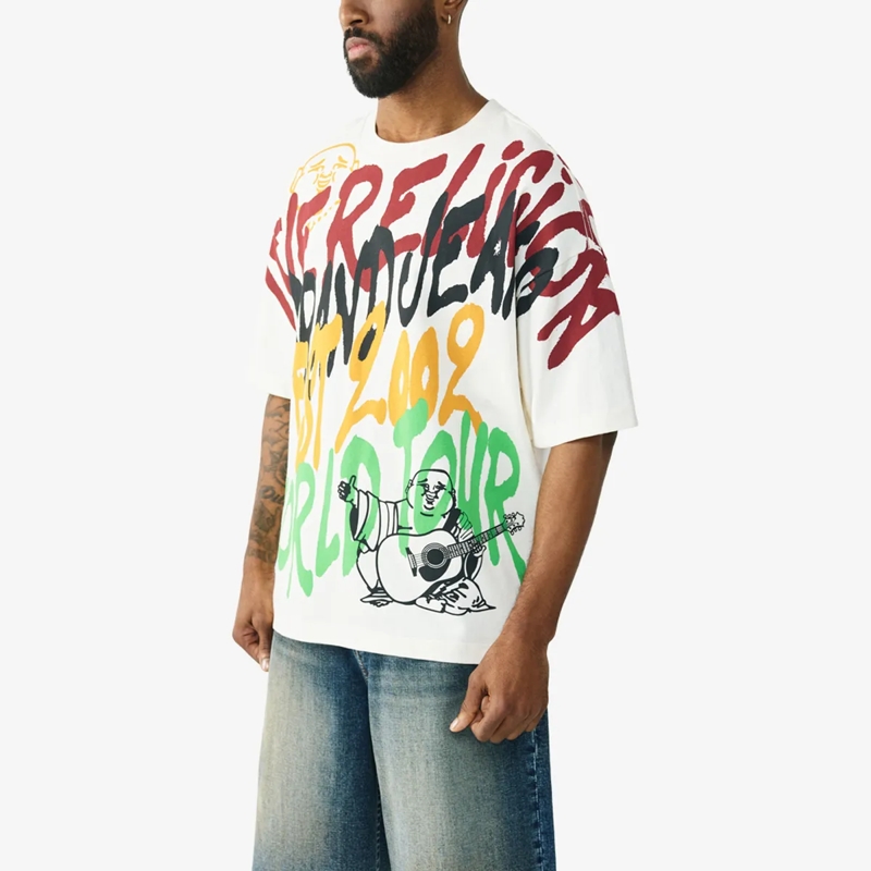 True Religion T-Shirt T-Shirt GRAFFITTI winterweiß(Image 3)