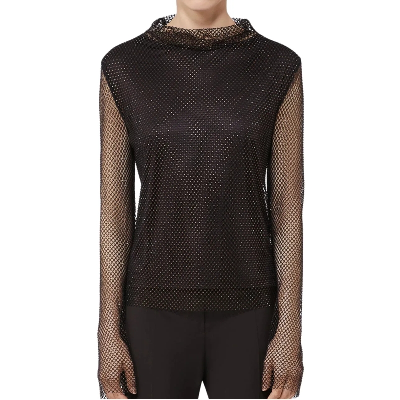 Sportmax T-Shirt Top Black schwarz