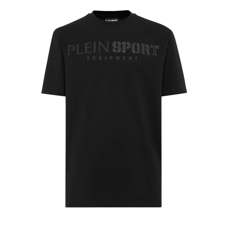 Plein Sport T-Shirt T-Shirt Rundhalsausschnitt Statement schwarz