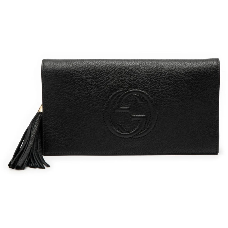 Gucci Clutch Leather Soho Disco Clutch schwarz