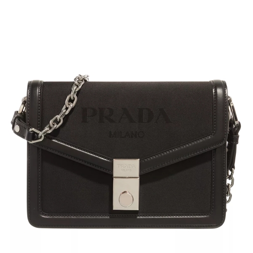 Prada Nylon and leather shoulder bag Black Envelope Bag