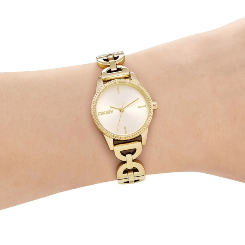 DKNY Quarzuhr Quarzuhr Open Link Watch gold(Image 5)