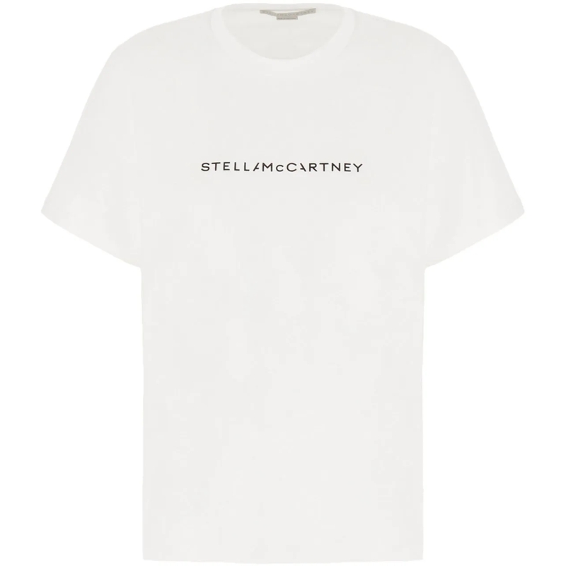 Stella McCartney T-Shirt Stella Mccartney White cotton oversize t-shirt weiß