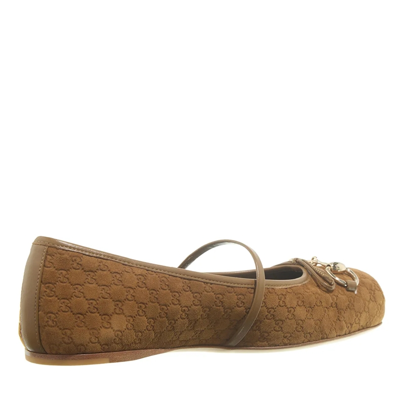 Gucci Ballerinas Horsebit Ballerina Brown(Image 4)