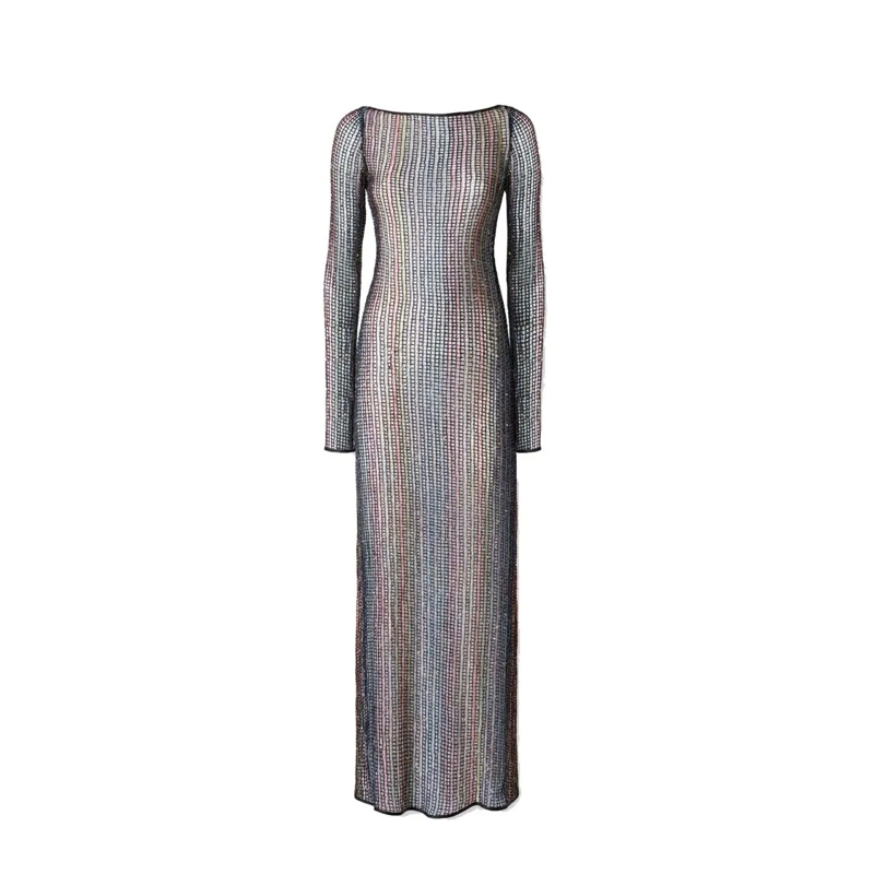 Missoni  Handcrafted Knit Midi Dress Multicolor