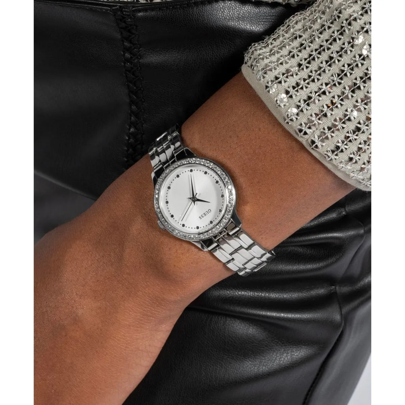 Guess Automatikuhr Analoge Uhr Chelsea silber(Image 4)