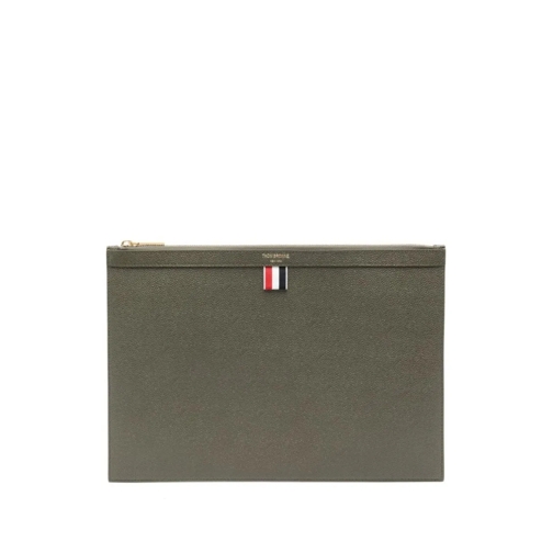 Thom Browne Laptophülle Document Holder With Rwb Band Green