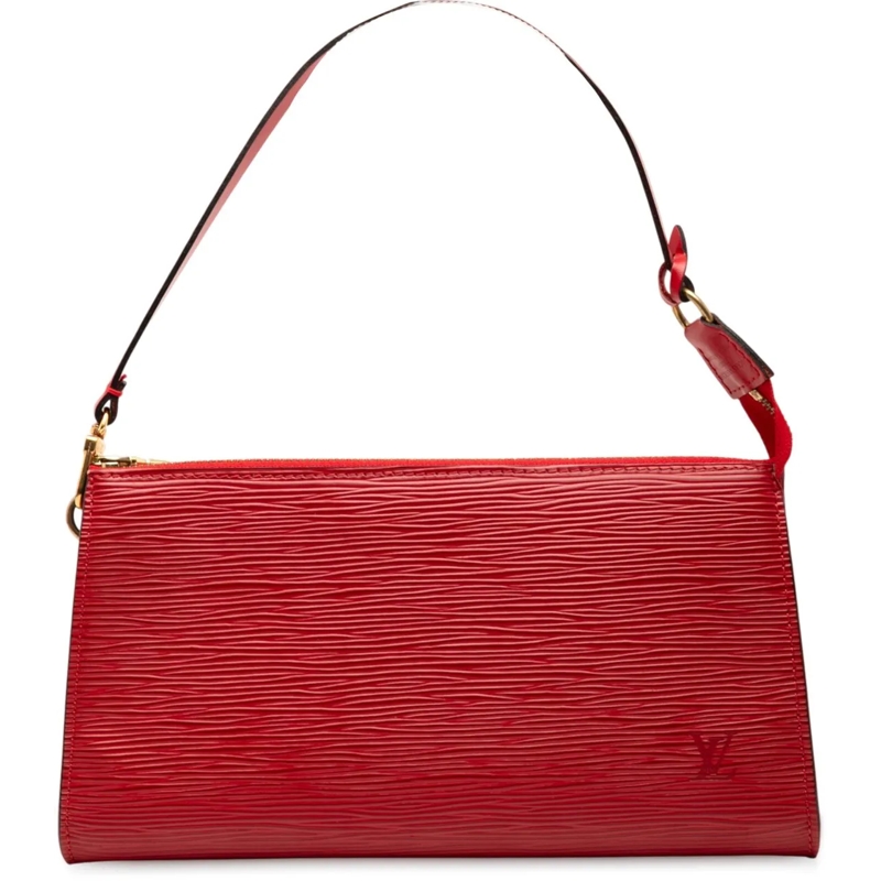 Louis Vuitton Schultertasche Epi Pochette Accessoires rot