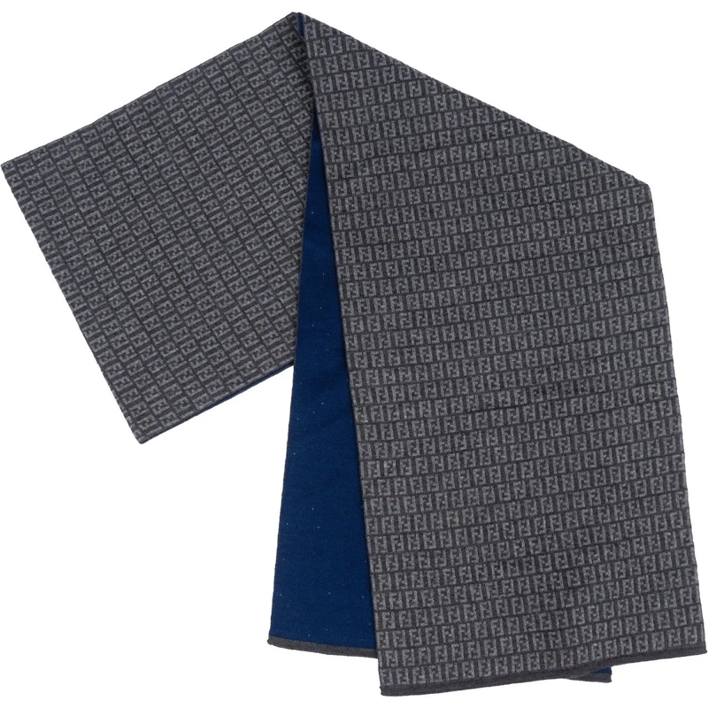 Fendi Écharpe en laine Fendi Reversible Mini FF Zucca Monogram Schal Scar mehrfarbig