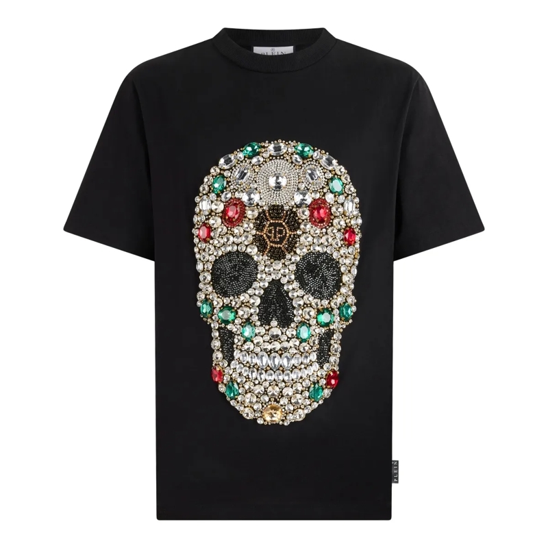 Philipp Plein T-Shirt Round Neck T-Shirt Skull Stones schwarz
