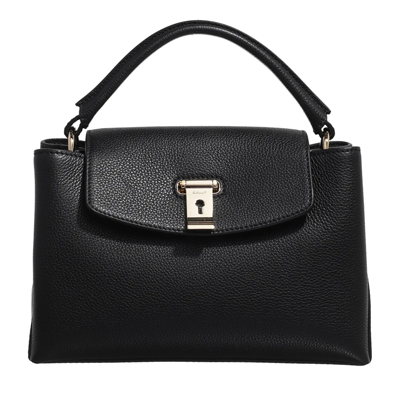 Bally Satchel Layka Sm Black+Yelgold