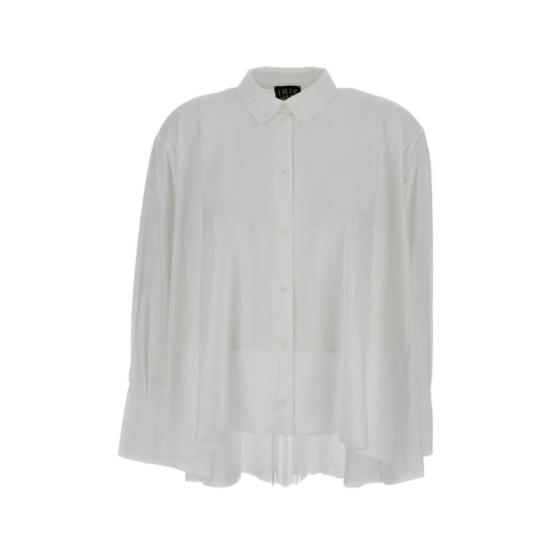 Irie' Chemise Crisp White Shirt With Structured Collar And Butto White