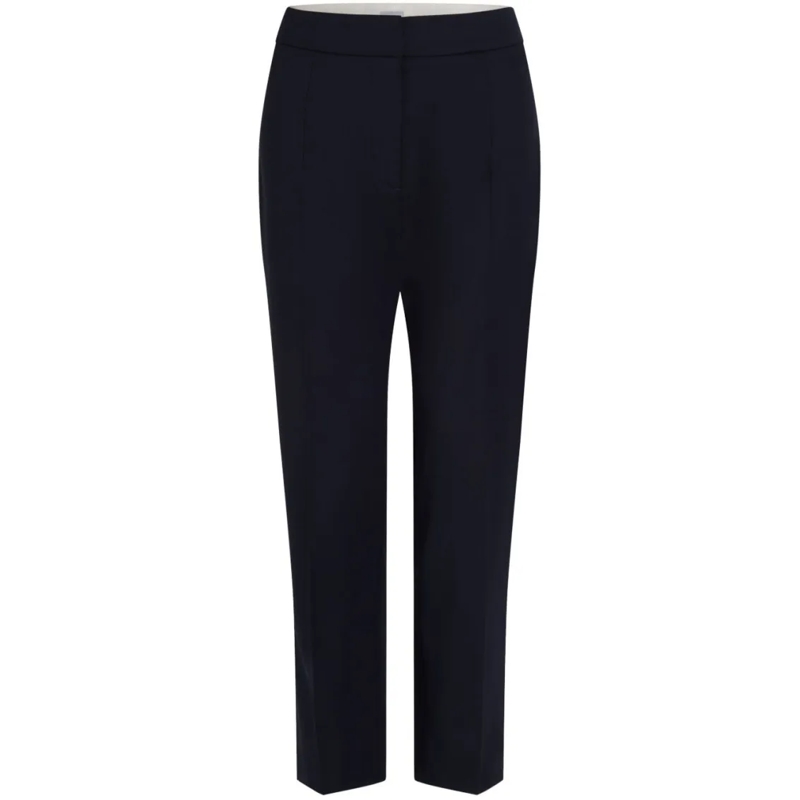 Patou  Tailored Navy Blue Cropped Trousers Black