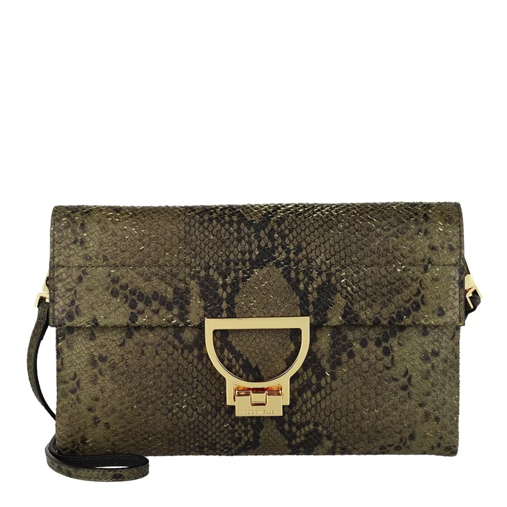 Coccinelle Borsa Pelle St. Pitone Vitello Evergreen Crossbody Bag