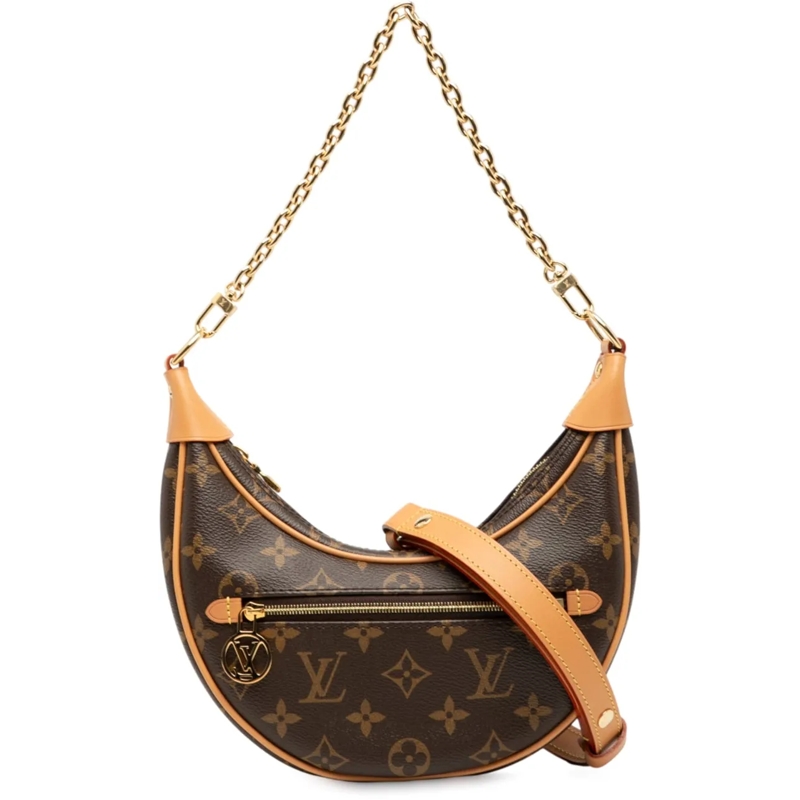 Louis Vuitton Schultertasche Monogram Loop braun