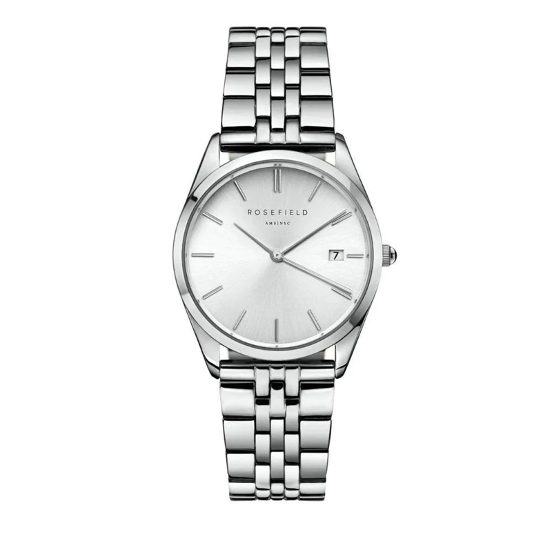 Rosefield Quarzuhr Damenuhr Ace Sport silber