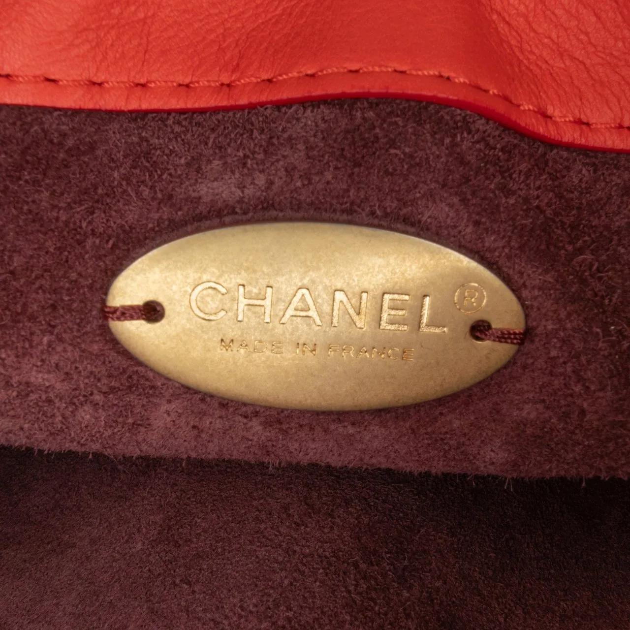 Chanel Heuptassen CC Quilted Calfskin Flap Belt Bag and Coin Purse in rood