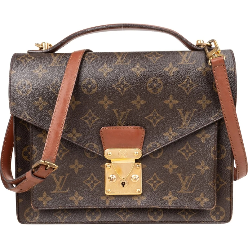 Louis Vuitton Tote Louis Vuitton Canvas Monogram Monceau Handbag mehrfarbig