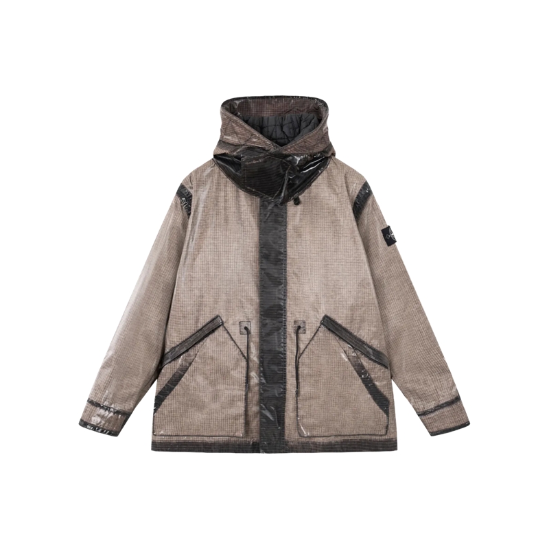 Stone Island Parka Parka mit Kapuze V0061 PEARL GREY