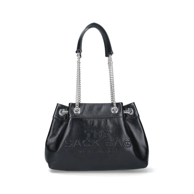 Marc Jacobs Sac à bandoulière Textured Black Handbag With Dual Chain Handles Black