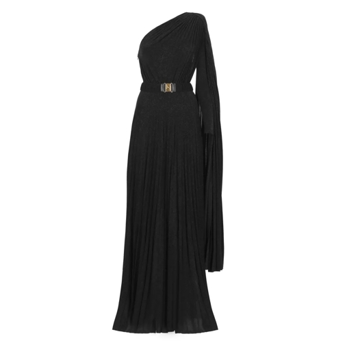 Elisabetta Franchi Lurex Red Carpet Dress Black 