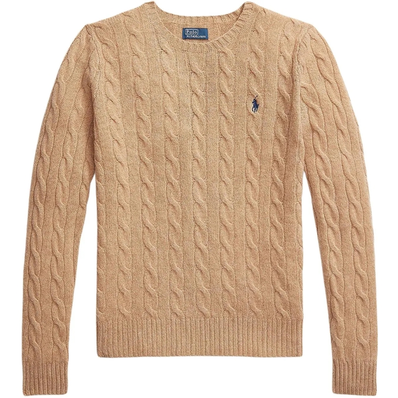 Ralph Lauren  Kabeltrui Camel braun