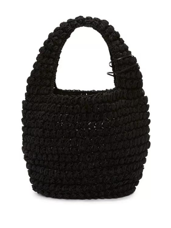 J.W.Anderson Shoppers & Totes Large Popcorn Tote Bag in zwart