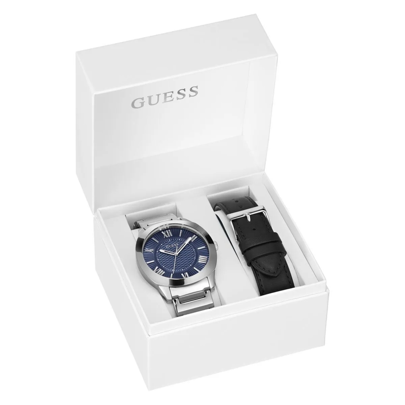 Guess Quarzuhr Analoge Uhr Gbs Arc - Box Set silber(Image 2)