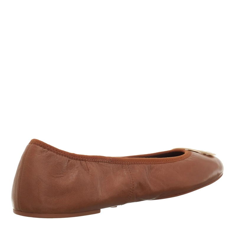 Tory Burch Ballerinas Minnie Travel Ballet Pecan Praline/Gold(Image 9)
