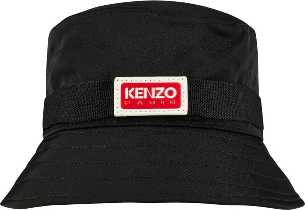 Kenzo Bob Jungle Logo Bucket Hat schwarz