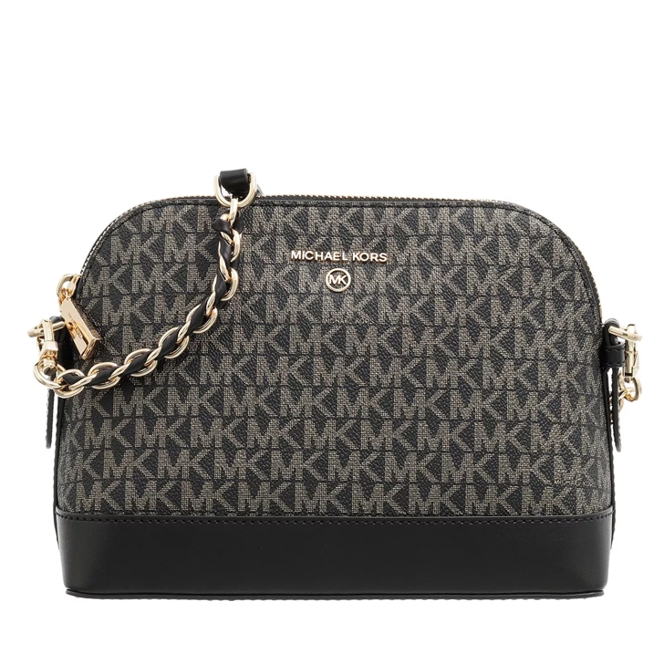 Large Quilted Leather Dome Crossbody Bag