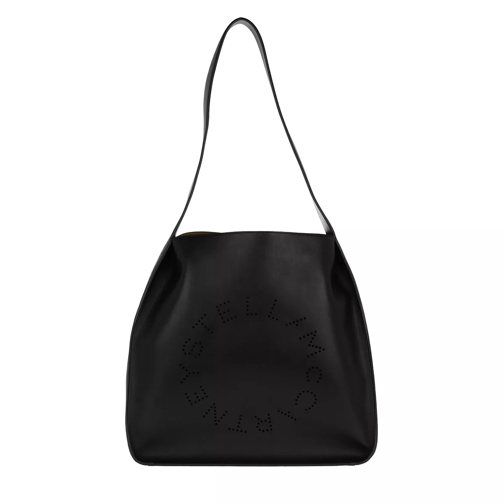 Stella McCartney Stella Logo Hobo Bag Black Hoboväska