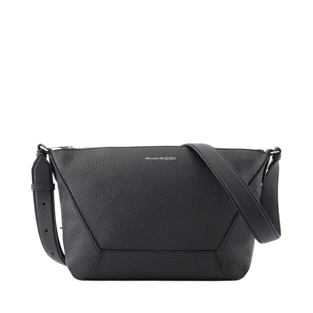 Alexander McQueen Shopper - The Edge Crossbody - Leather - Black - Gr. unisize - in Schwarz - für Damen