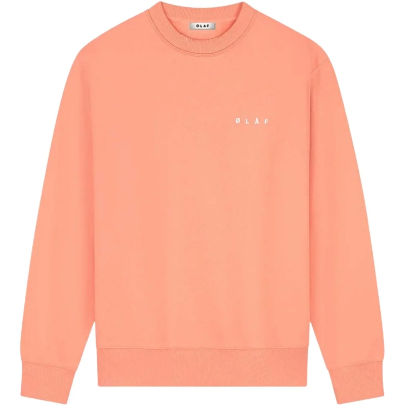 ØLÅF  Olaf Brushstroke Face Crewneck Sweaters Koraal M24 mehrfarbig