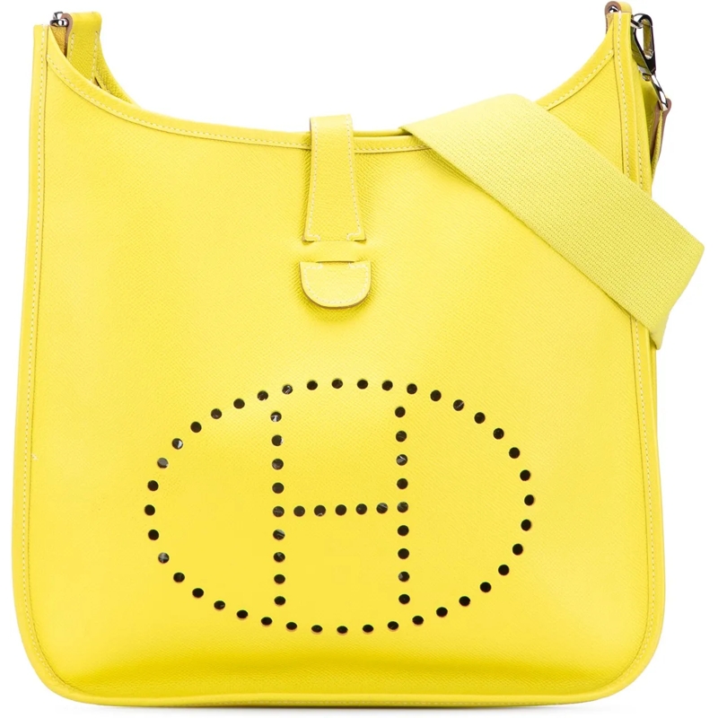 Hermès Schultertasche Epsom Evelyne III 33 gelb