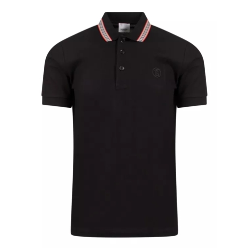 Burberry Piqué Cotton Polo Shirt Black Chemises