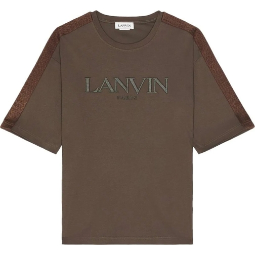 Lanvin T-Shirts T-shirt bruin schwarz