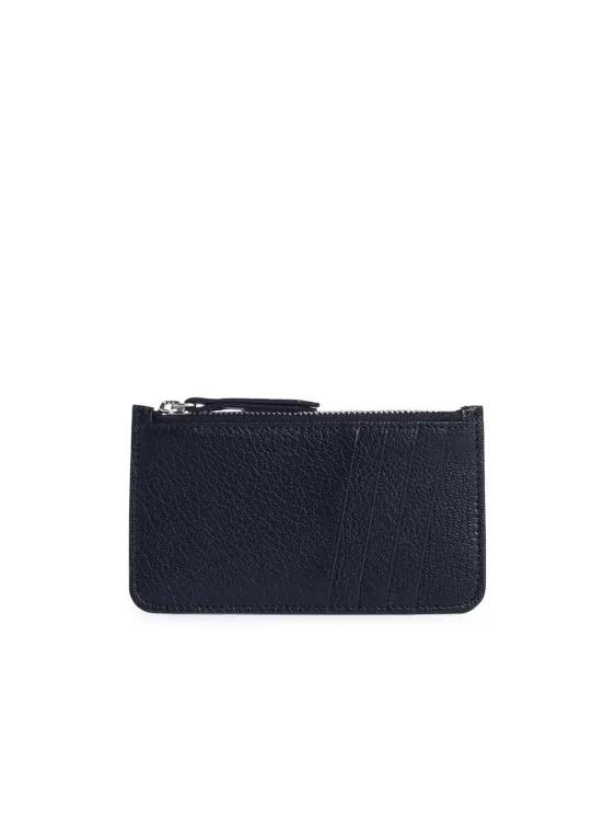 Maison Margiela Portemonnaies - Black Leather Cardholder - Gr. unisize - in Schwarz - für Damen